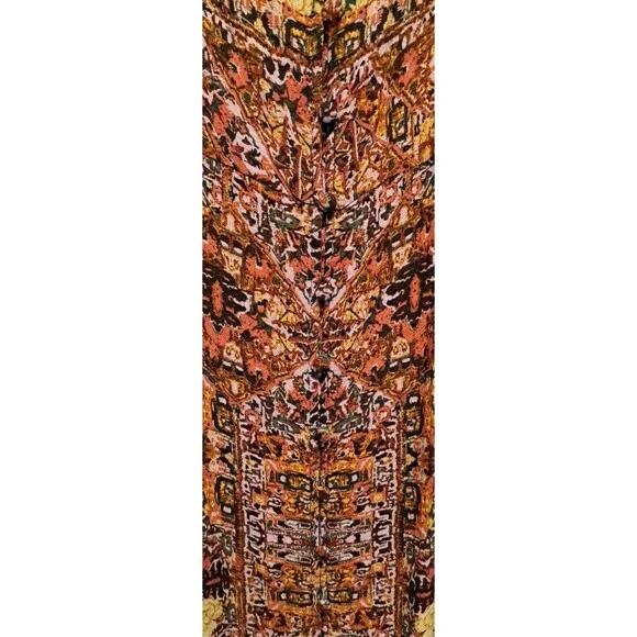 Free People Morning Song Button Front Floral Print Maxi Dress Teal Small - Picture 3 of 14